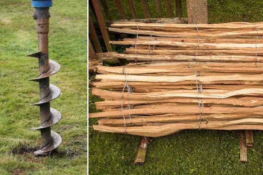matériel pour poser une ganivelle