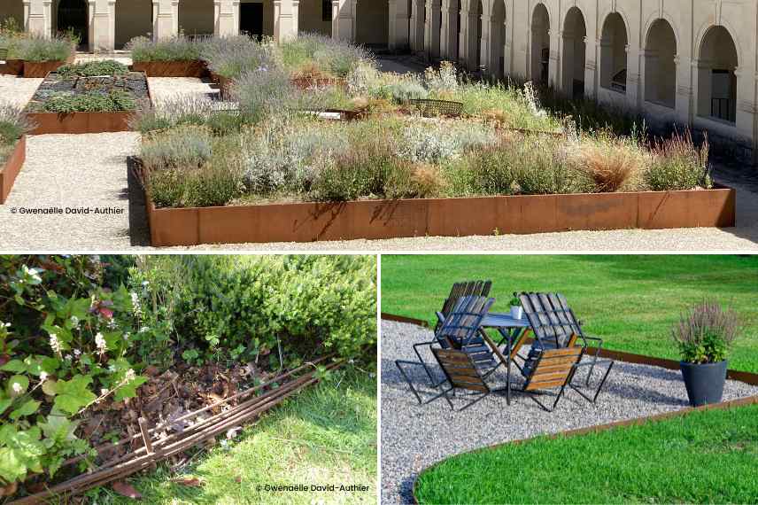 decoration fer forge au jardin, idees deco fer forge jardin, utilisations fer forge jardin, mobilier jardin fer forge