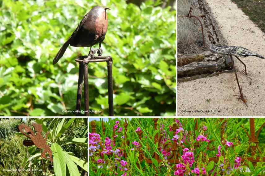 decoration fer forge au jardin, idees deco fer forge jardin, utilisations fer forge jardin, mobilier jardin fer forge