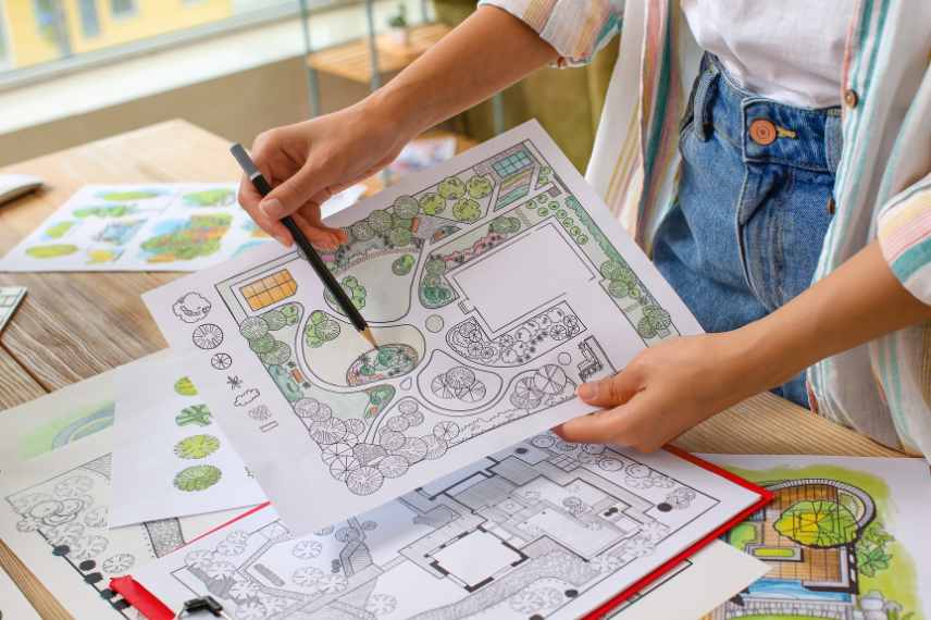 comment amenager jardin carre