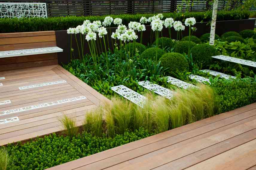 jardin design urbain contemporain