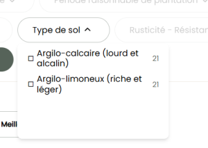 Filtre sol argilo-calcaire