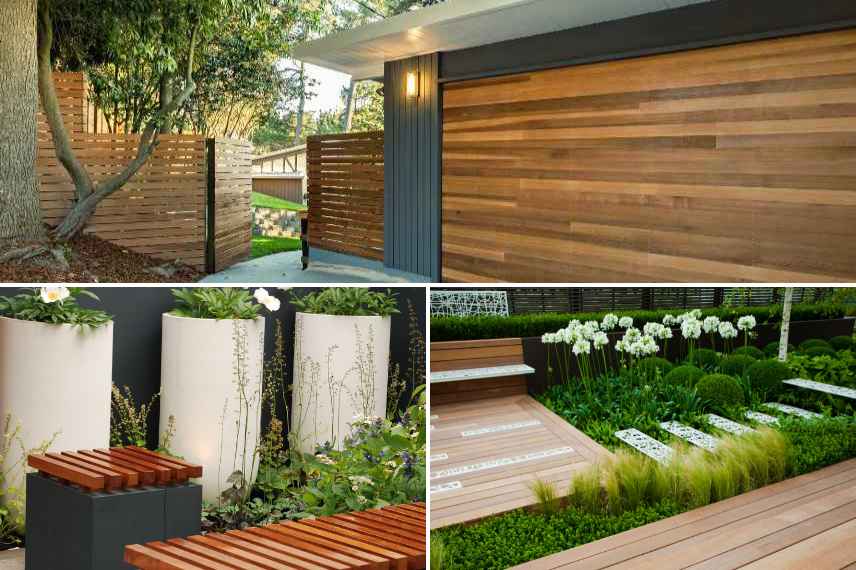 bois design pour jardin moderne
