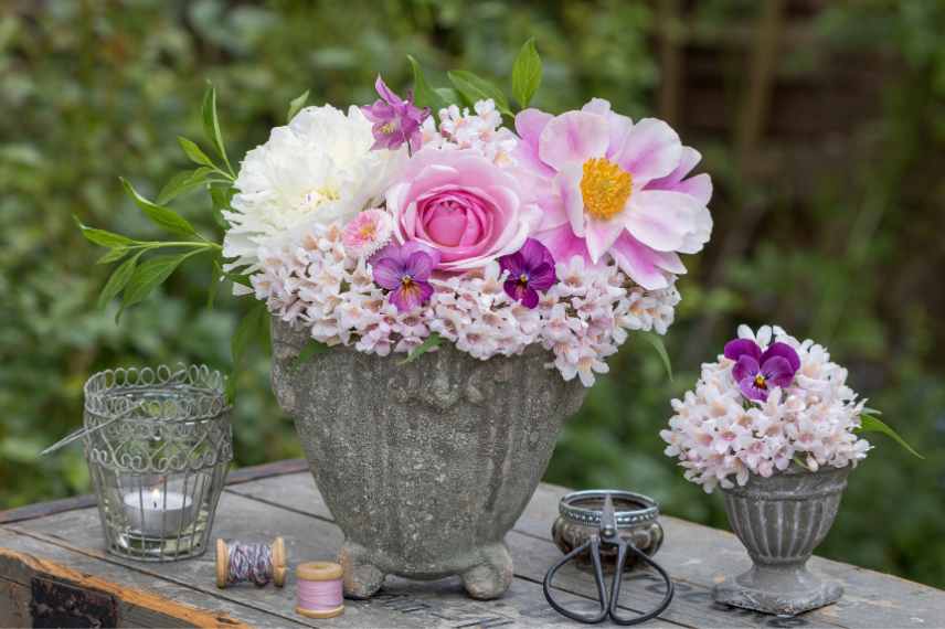 bouquet printanier maison