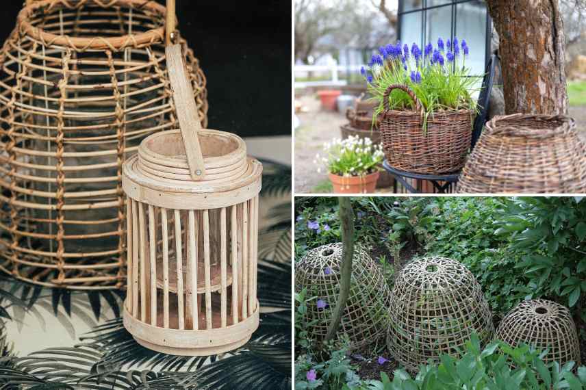 utilisations idées osier rotin jardin