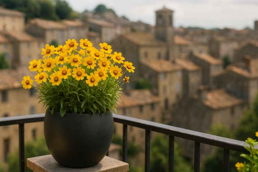 coreopsis en pot
