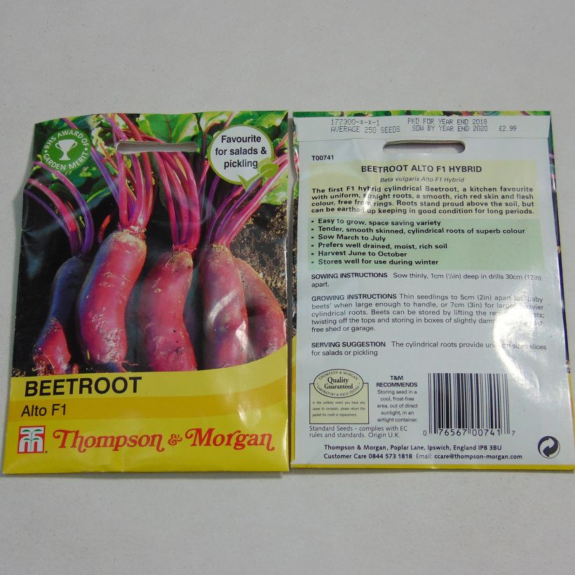 Example of Betterave rouge Alto F1 - Beta vulgaris le sachet de 300 graines environ as you get