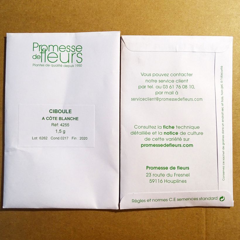 Example of Ciboule à côte blanche - Allium fistulosum le sachet de 720 graines environ (1.5g) as you get