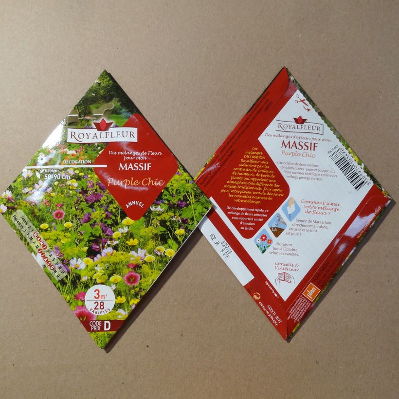 Exemple de spécimen de Mélange pour massif Purple Chic - Sachet 3 m2 Boite pour 3 m² tel que livré