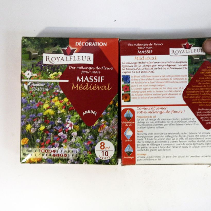 Exemple de spécimen de Mélange pour massif médiéval- Boite 8 m2 Boite pour 8 m² tel que livré