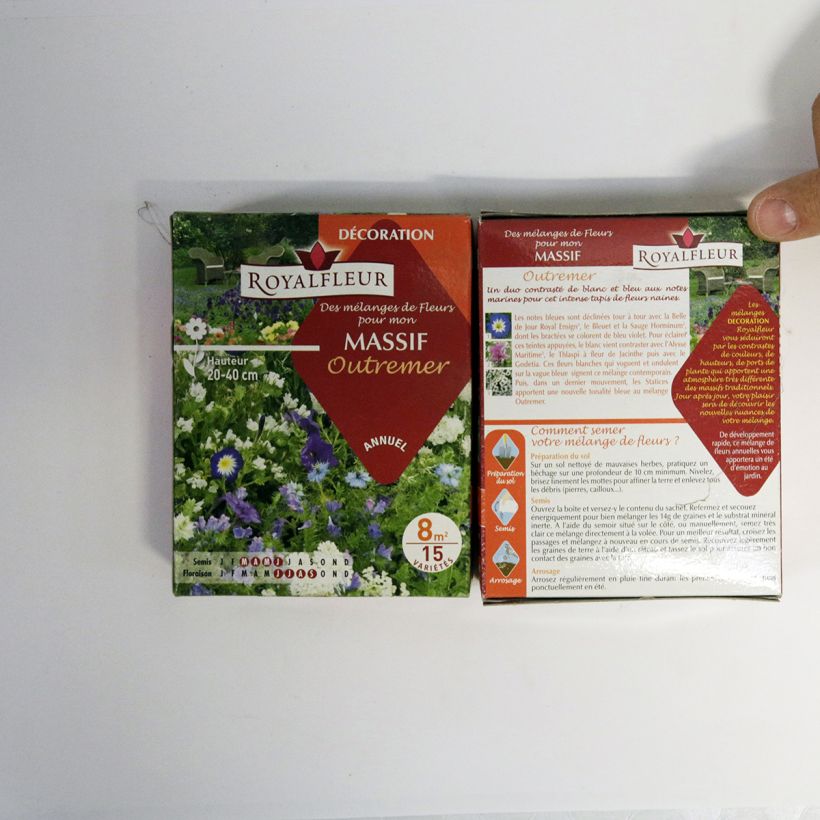 Exemple de spécimen de Mélange pour massif outremer - Boite 8 m2 Boite pour 8 m² tel que livré