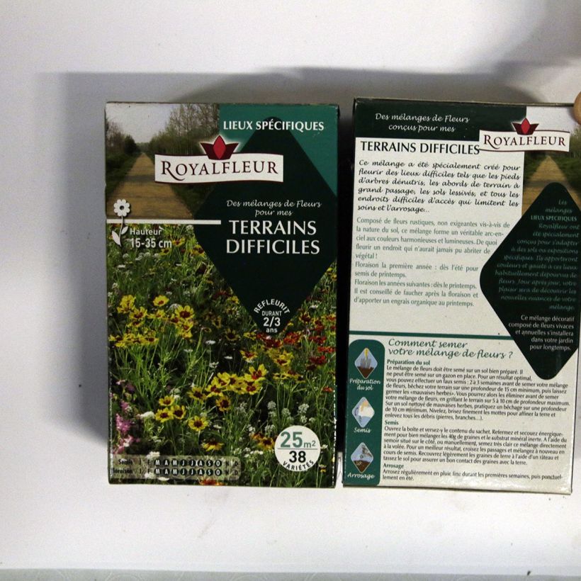 Exemple de spécimen de Mélange pour terrain difficile - Boite 25 m2 Boite pour 25 m² tel que livré