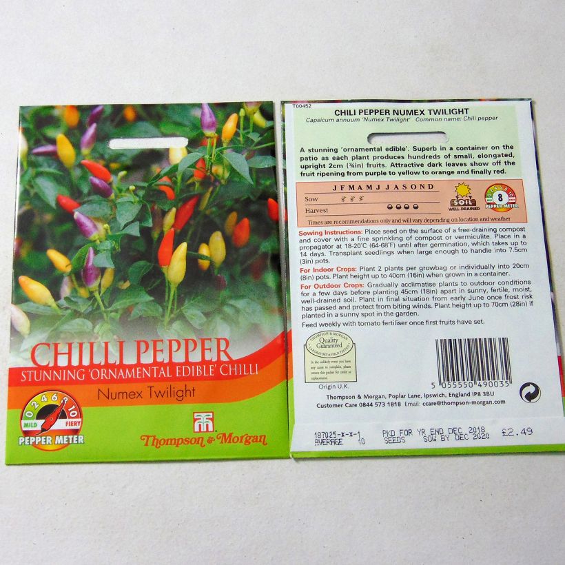 Example of Piment Numex Twilight - Capsicum annuum le sachet de 10 graines environ as you get