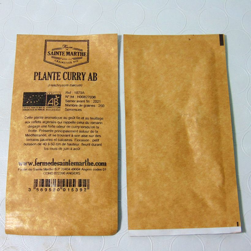 Example of Plante Curry ou Helichryse Bio - Ferme de Sainte Marthe le sachet de 250 graines environ as you get