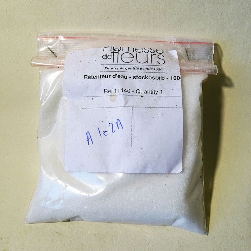 Exemple de spécimen de Rétenteur d'eau - stockosorb Boîte 100g tel que livré