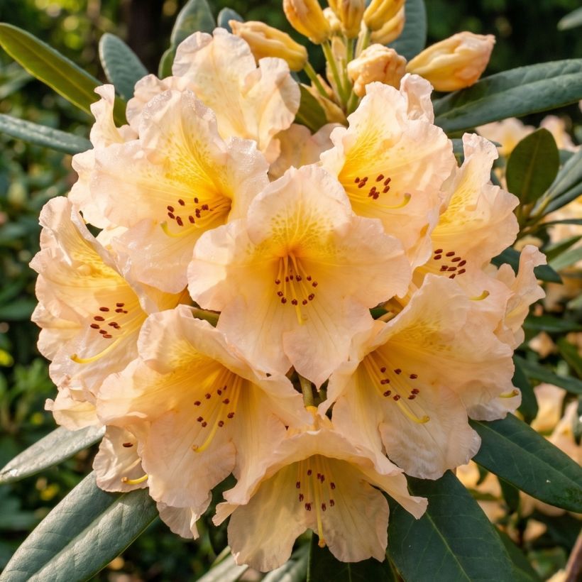 Rhododendron Tortoiseshell Yellow (Floraison)