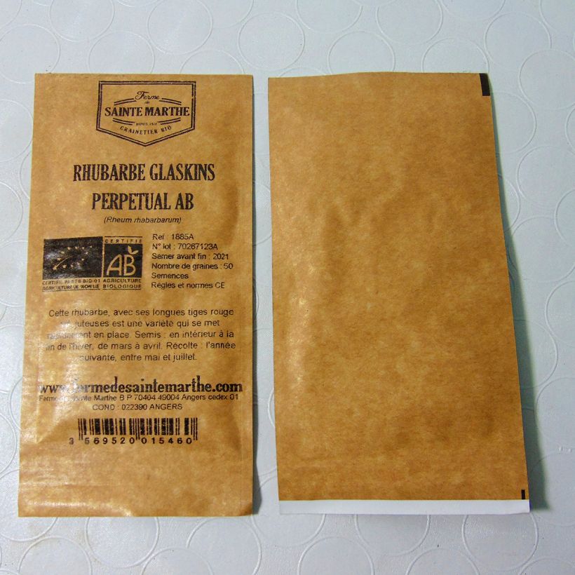 Example of Rhubarbe Glaskins Perpetual Bio - Ferme de Sainte-Marthe le sachet de 50 graines environ as you get