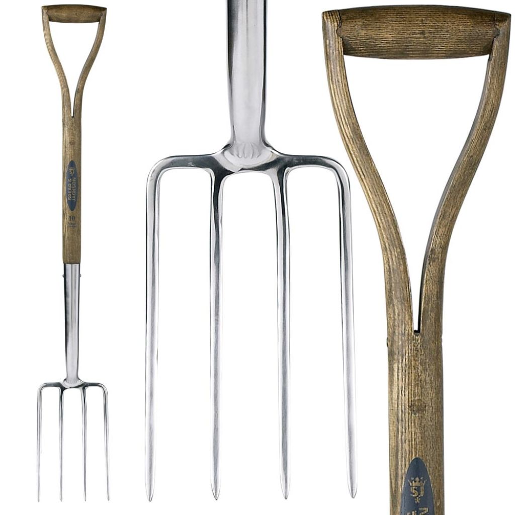Petite fourche à bêcher anglaise à poignée traditionnelle Spear & Jackson