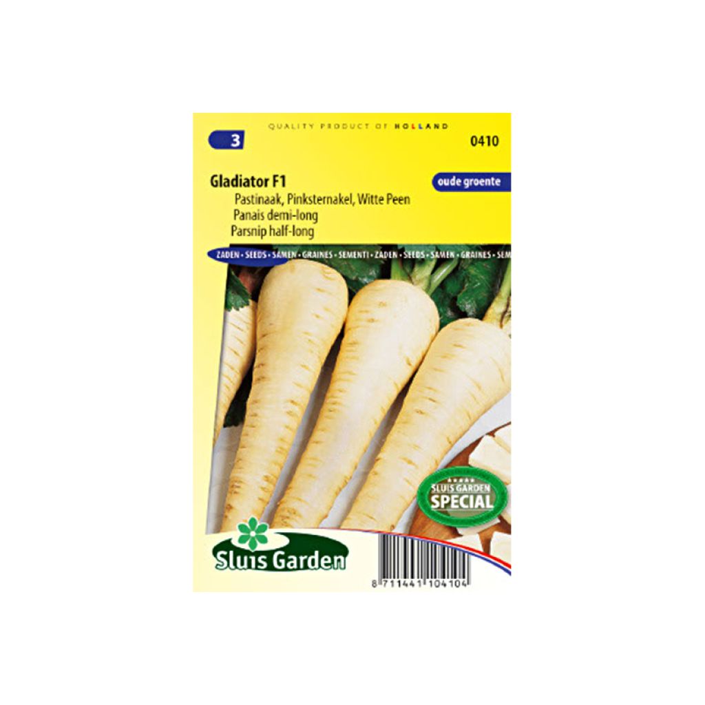 Panais demi-long Gladiator F1 - Pastinaca sativa - grand chervis - pastenade - patenais