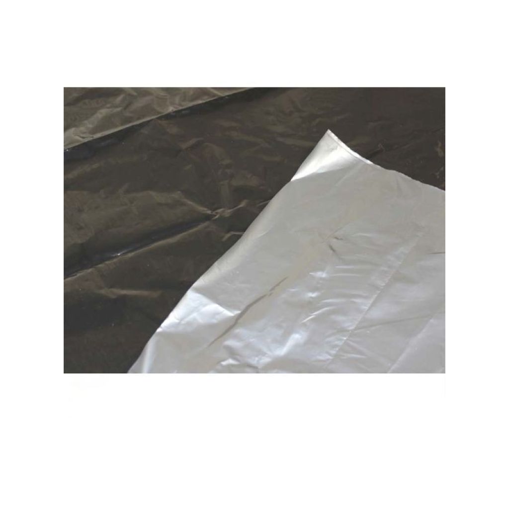 Film de paillage noir et argent prédécoupé 30 microns 1.40 x 10 m