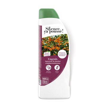 Engrais liquide agrumes et plantes méditerranéennes UAB Silence ça pousse !